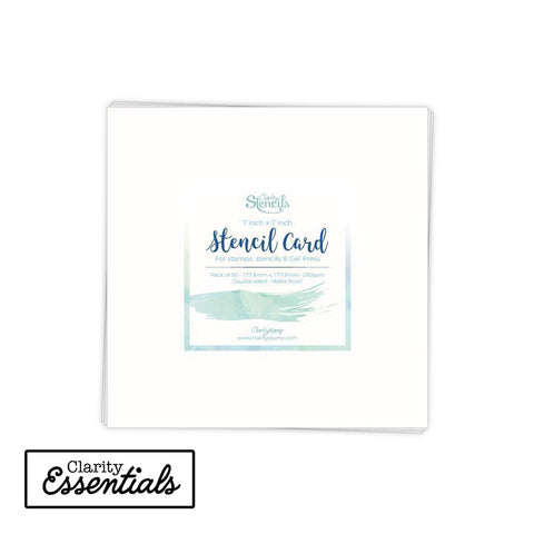 Clarity Stencil Card 7" x 7" (Pack of 50)