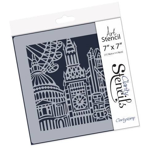 City Skyline - London <br/> 7" x 7" Stencil