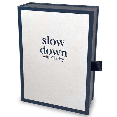Slow Down with Clarity Deluxe Book Box Storage