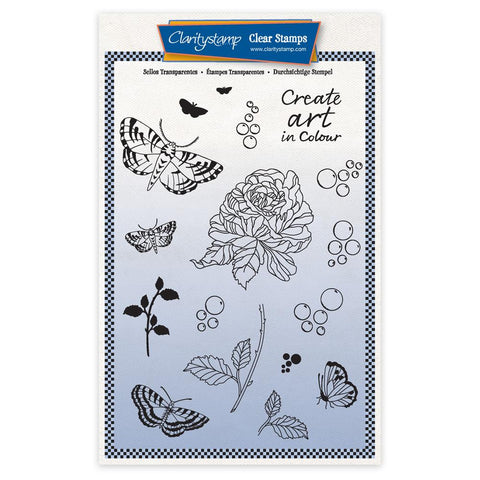 Cherry's Create Art in Colour Elements A5 Unmounted Stamp & Mask Set