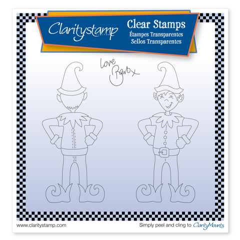 Elvis the Clarity Elf Unmounted Clear Stamp Set