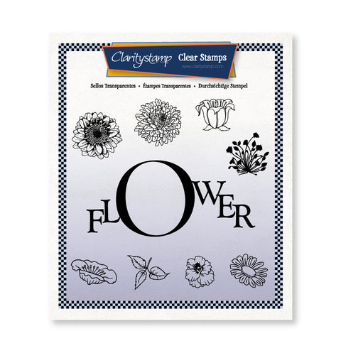 Flower Frame Unmounted Clear Stamp Set