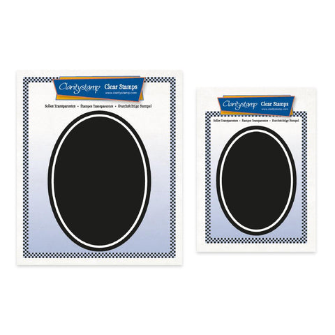 Set of 2 Oval Backdrop Stamps