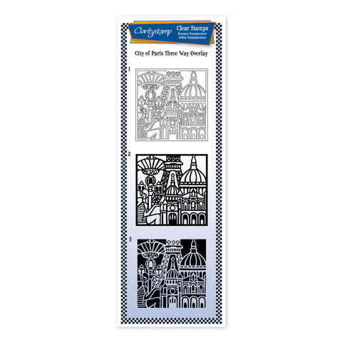 City of Paris - Three Way Overlay Unmounted Clear Stamp Set