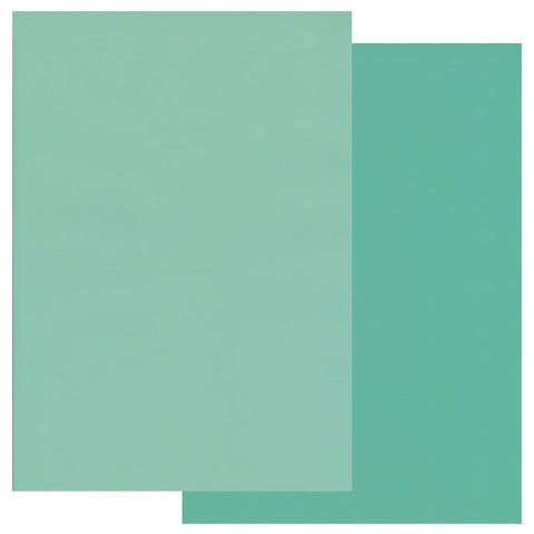 Turquoise & Light Turquoise x10 Groovi Duo Parchment Paper A4