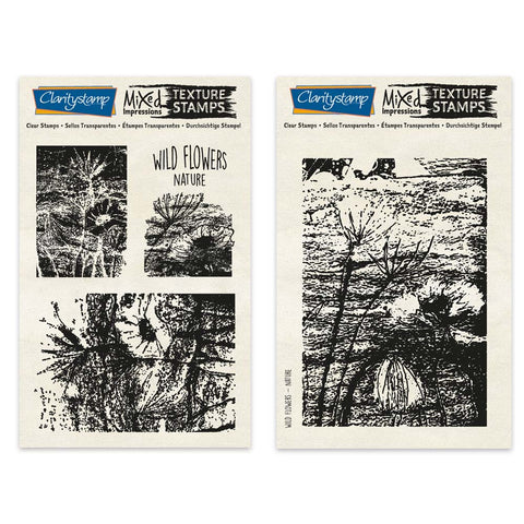 Wild Flowers - Mixed Impression Stamp Set