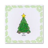 Barbara's SHAC Christmas Tree Wooden Toy A4 Slim Stamp Set