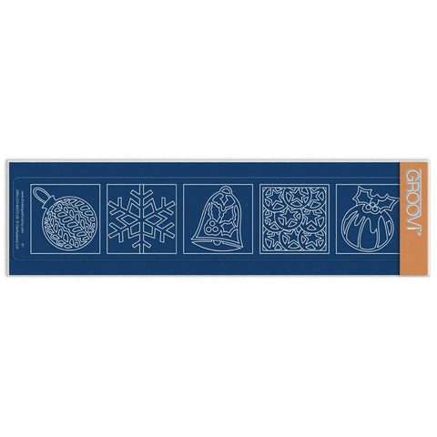 Christmas Squares - Pudding Groovi Border Plate