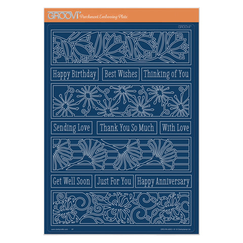 Bookmark Panels A4 Groovi Plate