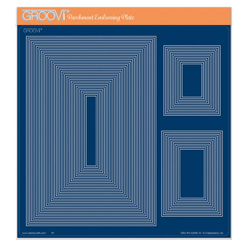 Nested Rectangles & Panels A4 Square Groovi Plate
