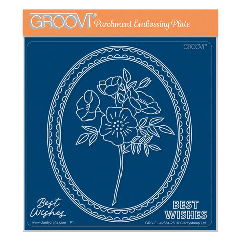 Dog Rose Posy Midi Groovi Plate