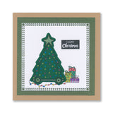 Barbara's SHAC Christmas Tree Wooden Toy A4 Slim Stamp Set