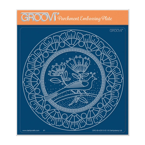 Barbara's Dream Bird A5 Square Groovi Plate