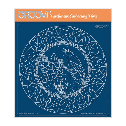 Barbara's Song Bird A5 Square Groovi Plate