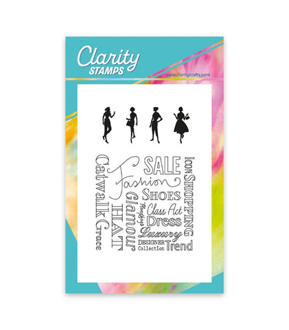 Catwalk Fashion Statement A6 Square Stamp Set