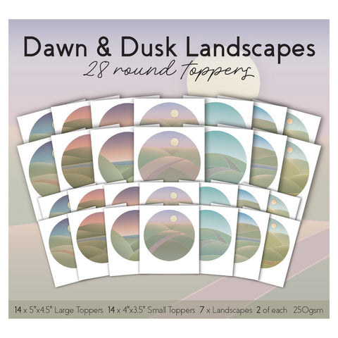 Dusk & Dawn Landscapes - Round Toppers
