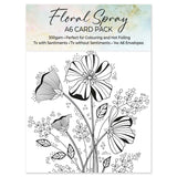 Floral Spray A6 Card Pack