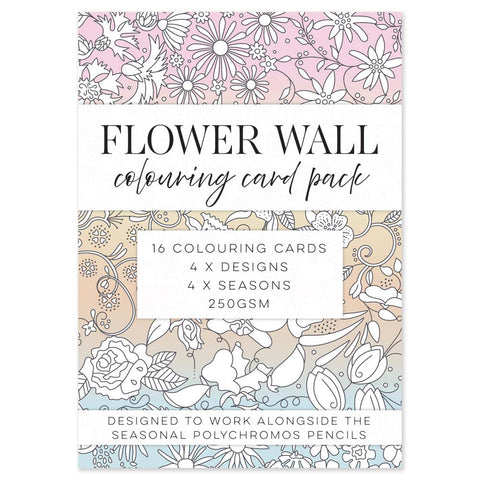 Flower Wall Colouring Card Pack