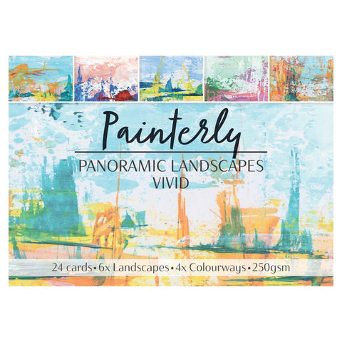 Painterly Vivid Panoramic Landscapes Card Pack