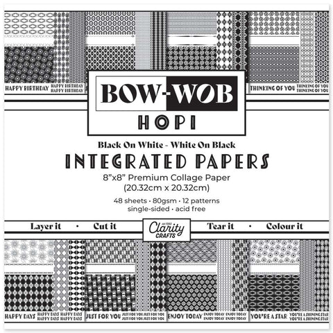 BOW-WOB 8" x 8" Collage Papers - Hopi Integrated Papers