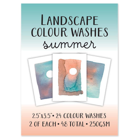 2.5" x 3.5" Summer - Landscape Colour Washes