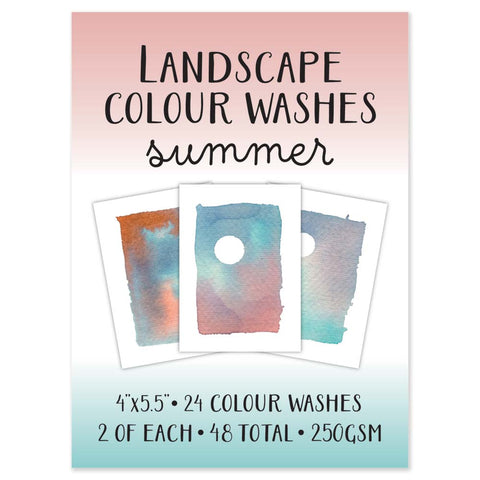 4" x 5.5"  Summer - Landscape Colour Washes