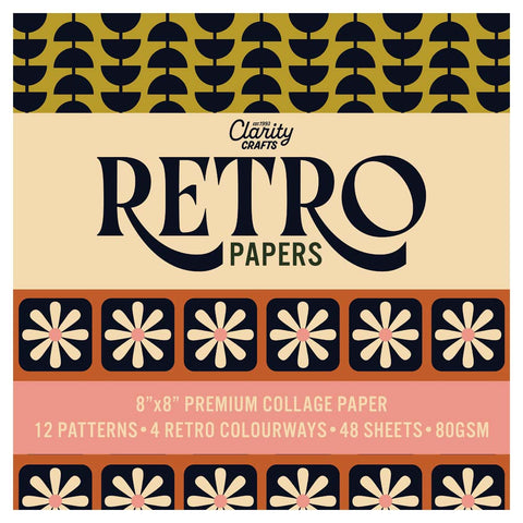 8" x 8" Retro Papers