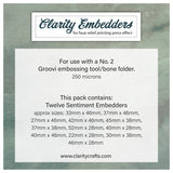Tall Sentiment Embedder Stencil