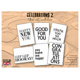 Celebrations 2 - Slow Down with Clarity Quotes Postcards Set 6