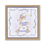 Barbara's SHAC Reindeer Wooden Toy A4 Slim Stamp Set