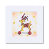 Barbara's SHAC Reindeer Wooden Toy A4 Slim Stamp Set