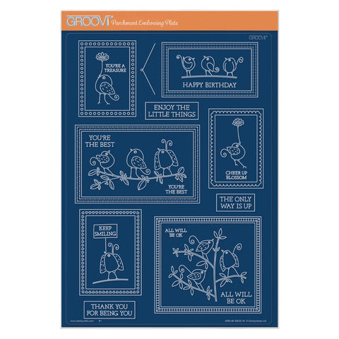 Picture This: Little SHAC Birds A4 Groovi Plate