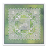 Tina's Floral Swirls & Corners All in One - For You A5 Square Groovi Plate