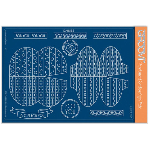 Daisies Tem-Plate A5 Groovi Plate with Instructions