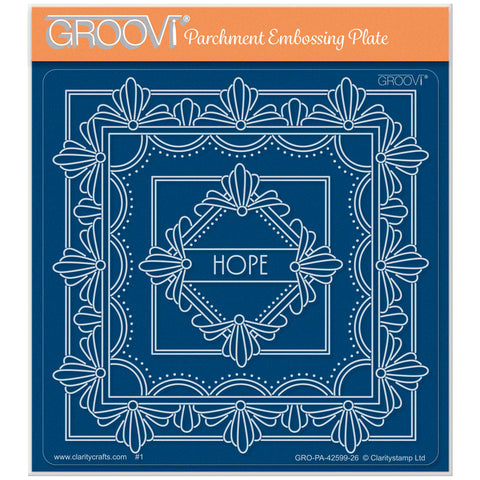 Art Deco Square Frames - Hope Midi Groovi Plate
