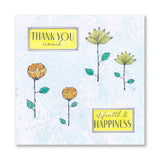 Dotted Blooms & Sentiment Stalks - Set 2 - Just For You A5 Stamp & Mask Set