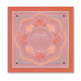 Flower Girls & Sentiments A4 Groovi Plate