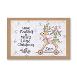 Barbara's SHAC Reindeer Wooden Toy A4 Slim Stamp Set