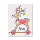 Barbara's SHAC Reindeer Wooden Toy A4 Slim Stamp Set