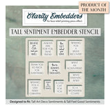 Tall Sentiment Embedder Stencil