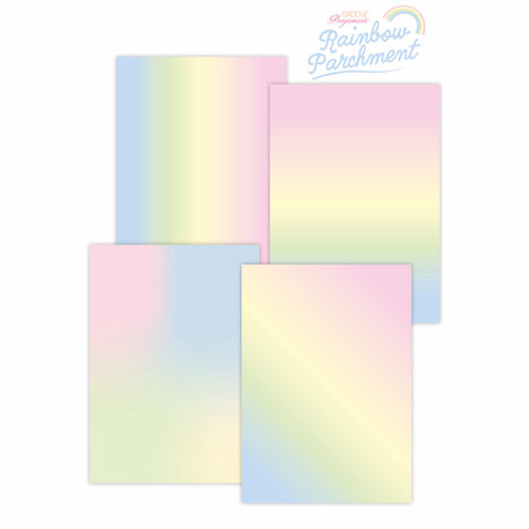 Rainbow Parchment - Pastel Rainbow A4