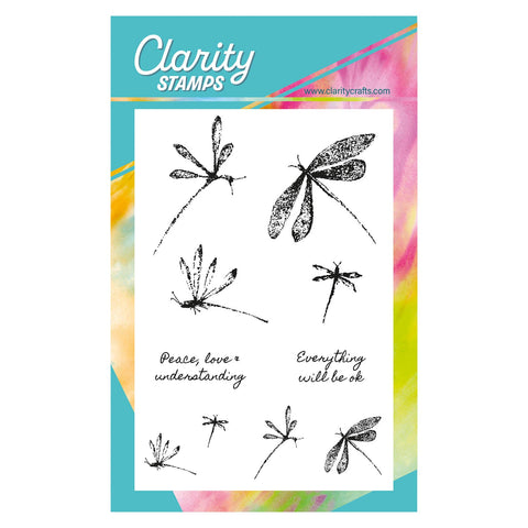 Barbara's Dotted Dragonflies A6 Stamp Set