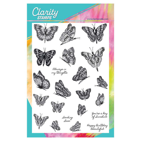 Barbara's Dotted Butterflies A5 Stamp Set