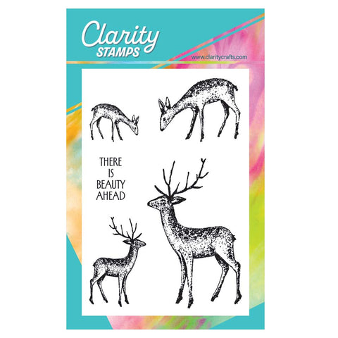 Dotted Deer A6 Stamp & Mask Set