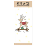 Barbara's SHAC Reindeer Wooden Toy A4 Slim Stamp Set