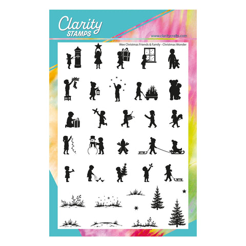 Wee Christmas Friends & Family Silhouettes - Christmas Wonder A5 Stamp Set