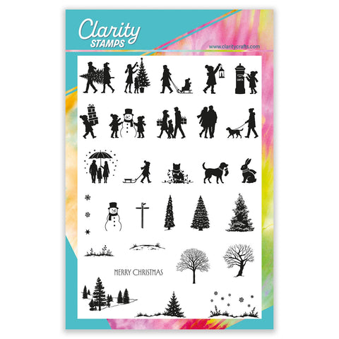 Barb's Favourite Wee Christmas Silhouettes A5 Stamp Set