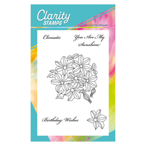 Linda's Clematis A6 Stamp & Mask Set