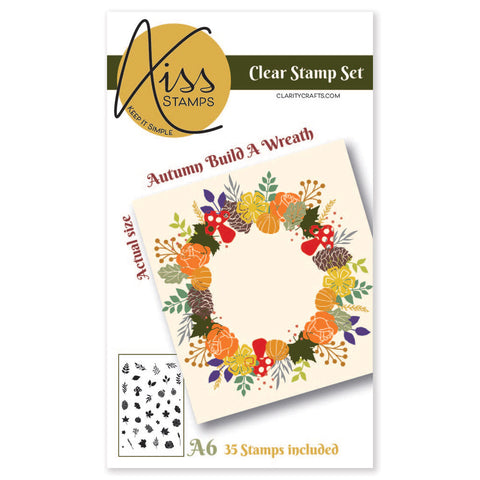 KISS by Clarity - Build a Wreath - Autumn A6 Stamp Set