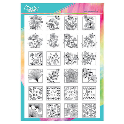 Floral Spray Sampler A4 Stamp Set